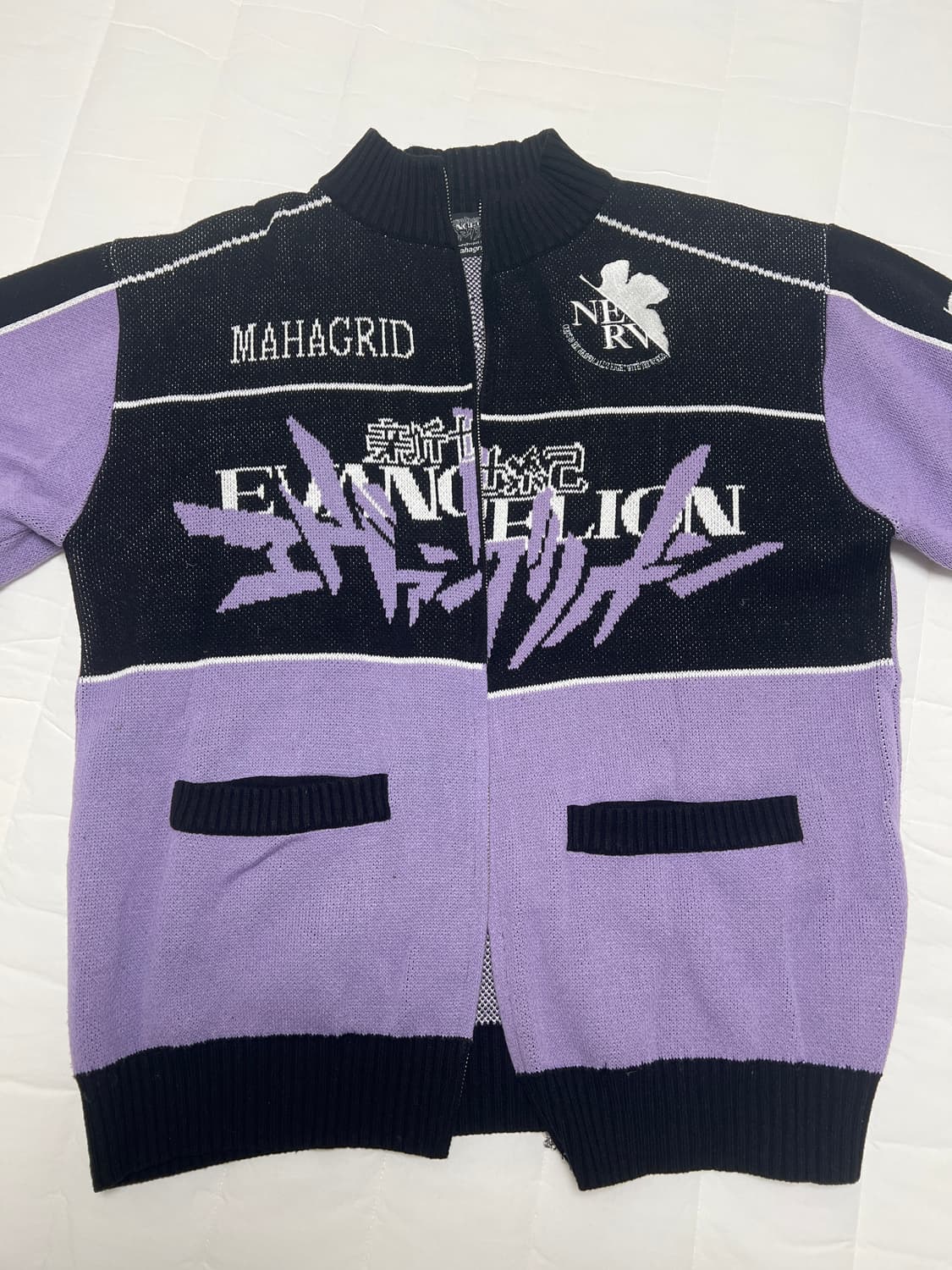 마하그리드 에반게리온 트랙 집업 니트 상품이미지1