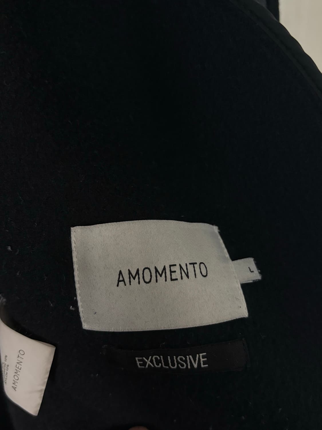 [판매] 아모멘토 핸드메이드 롱코트 블랙 라지 상품이미지8