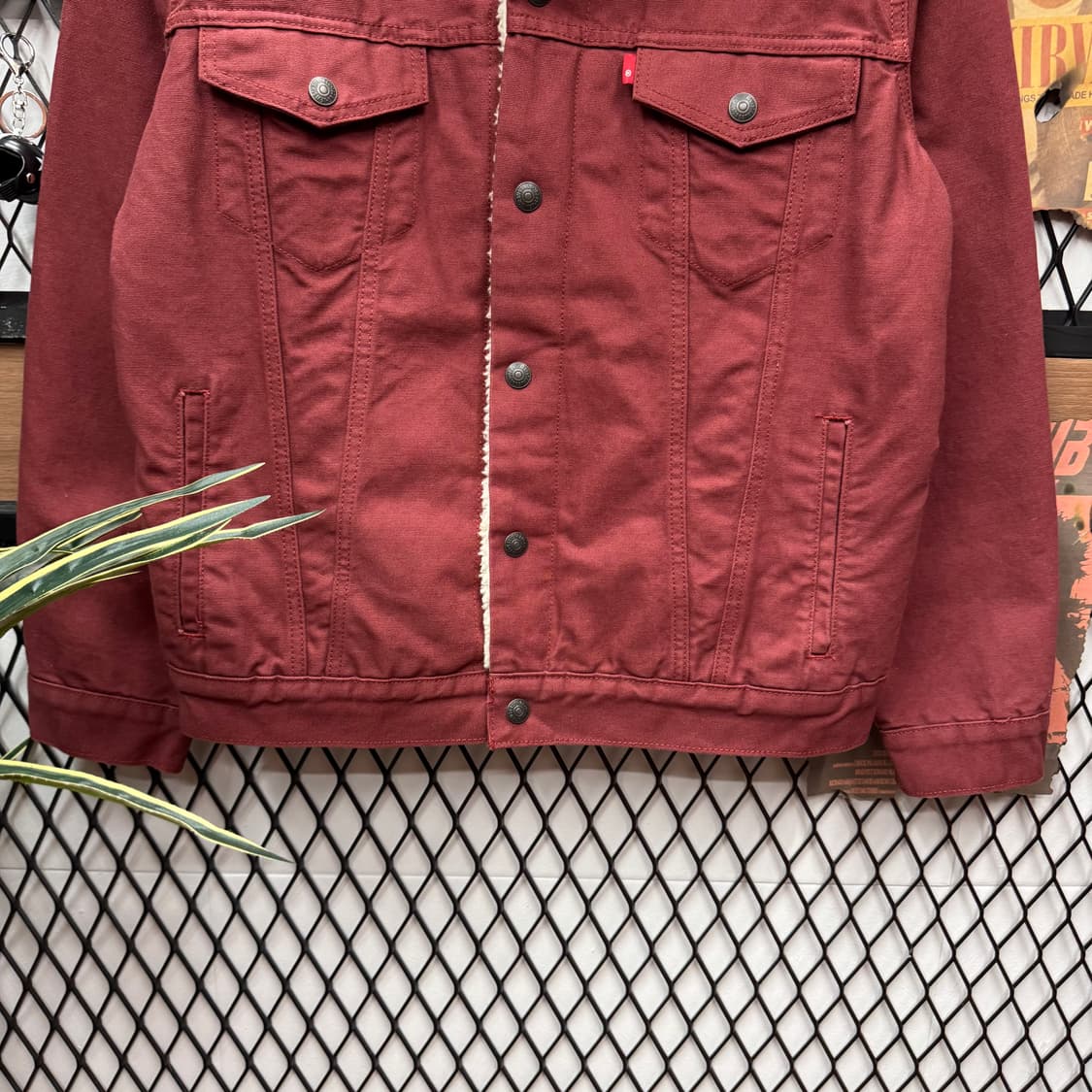 리바이스 타입 3 쉐르파 트러커 자켓 레드 상품이미지4