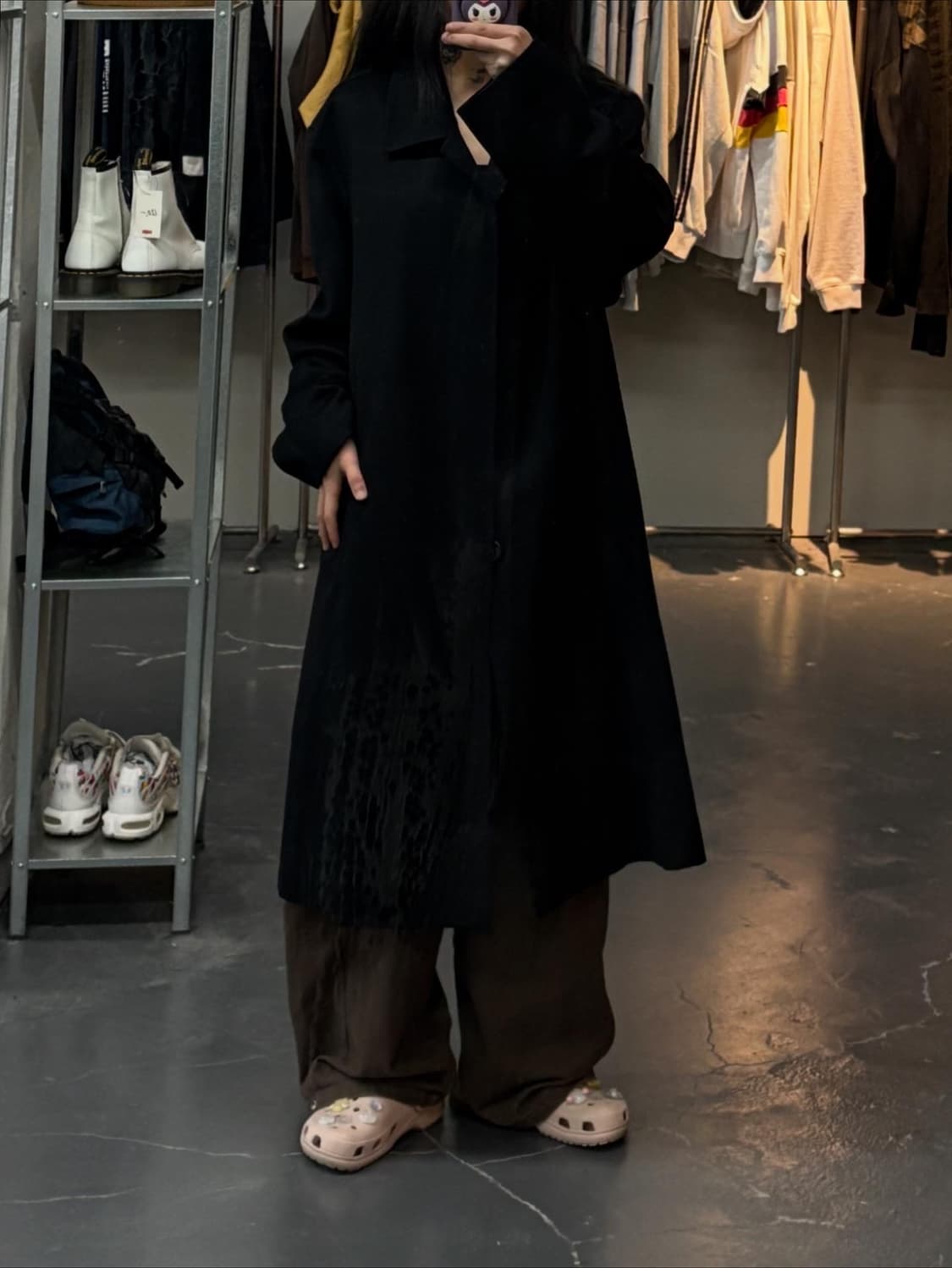 팔 질레리 블랙 트렌치 코트 A2459 상품이미지1