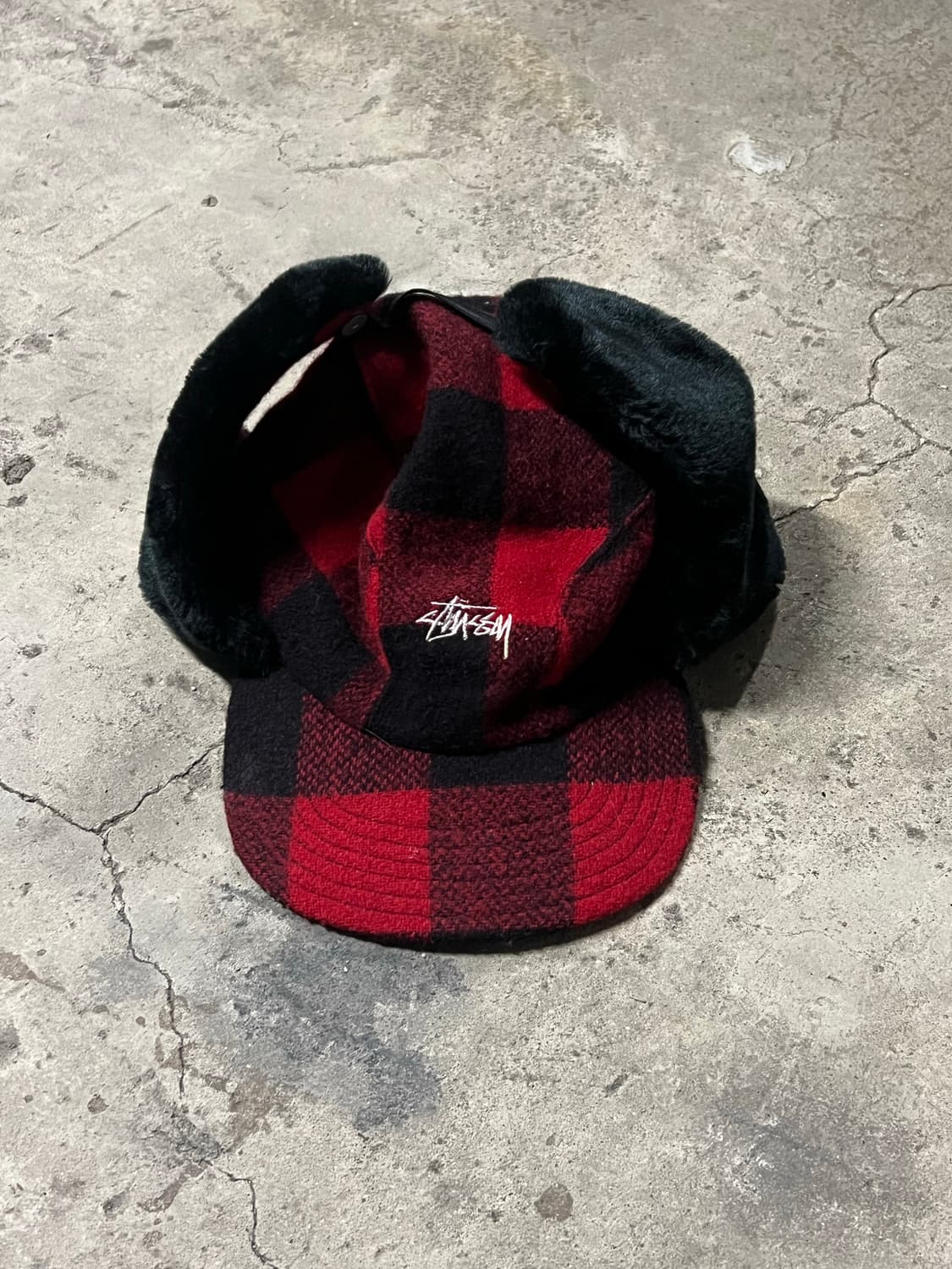90‘s Stussy 귀도리 헌팅캡 상품이미지4