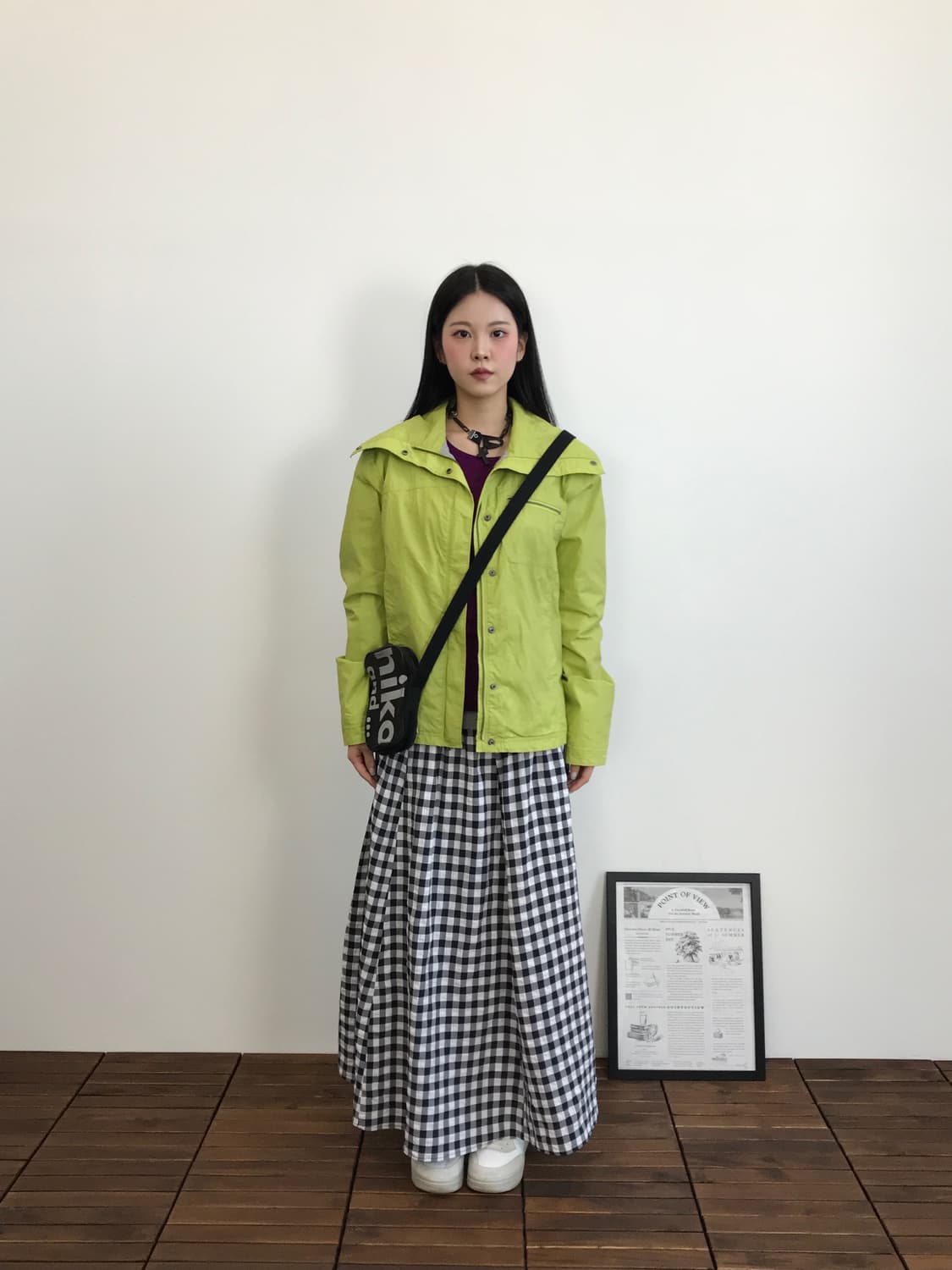 Columbia Lime Green Zip Up Windbreaker 상품이미지1