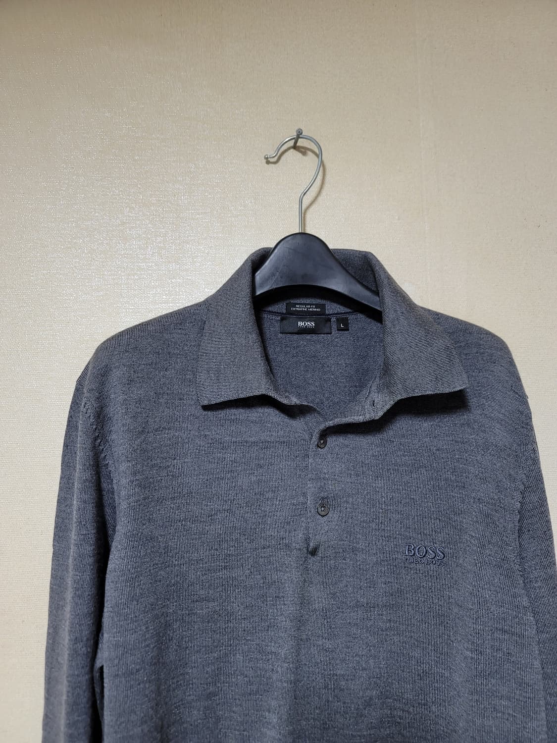 휴고보스 엑스트라파인 메리노울 카라니트 상품이미지2