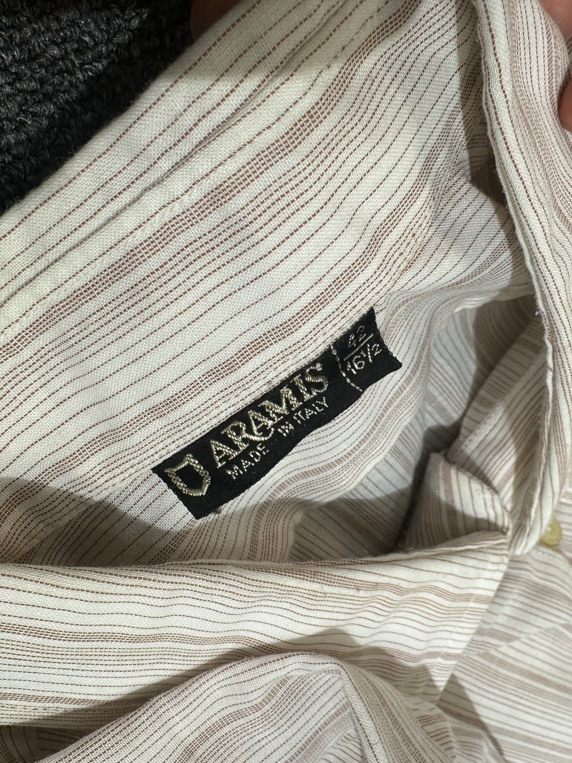 ARAMIS Italy 스트라이프 셔츠 16½ 상품이미지5