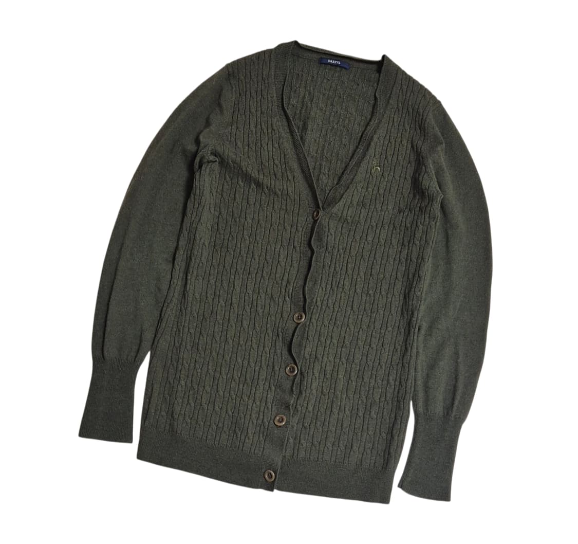 헤지스 울 꽈배기 가디건 상품이미지1