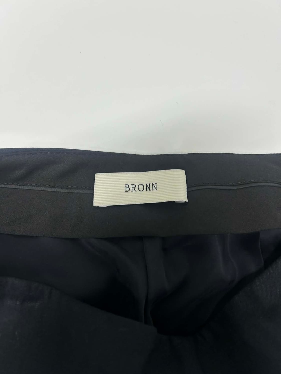 [M] 브론 Bronn 울 블렌드 롱 와이드 슬렉스 팬츠 상품이미지3