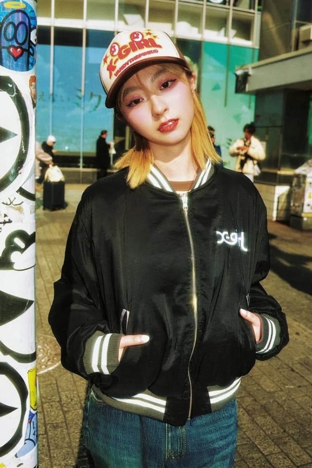 반디 더 핑크 x 엑스걸 리버시블 스카잔 상품이미지2