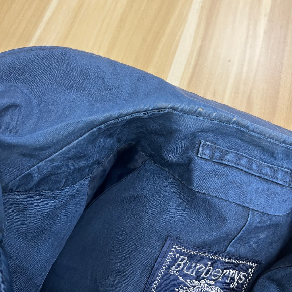 버버리 빈티지 네이비 발마칸 코트  상품이미지8