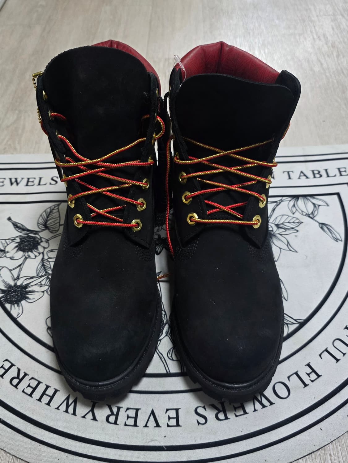 [250~255]팀버랜드 6인치 워터프루프 블랙레드부츠 상품이미지2