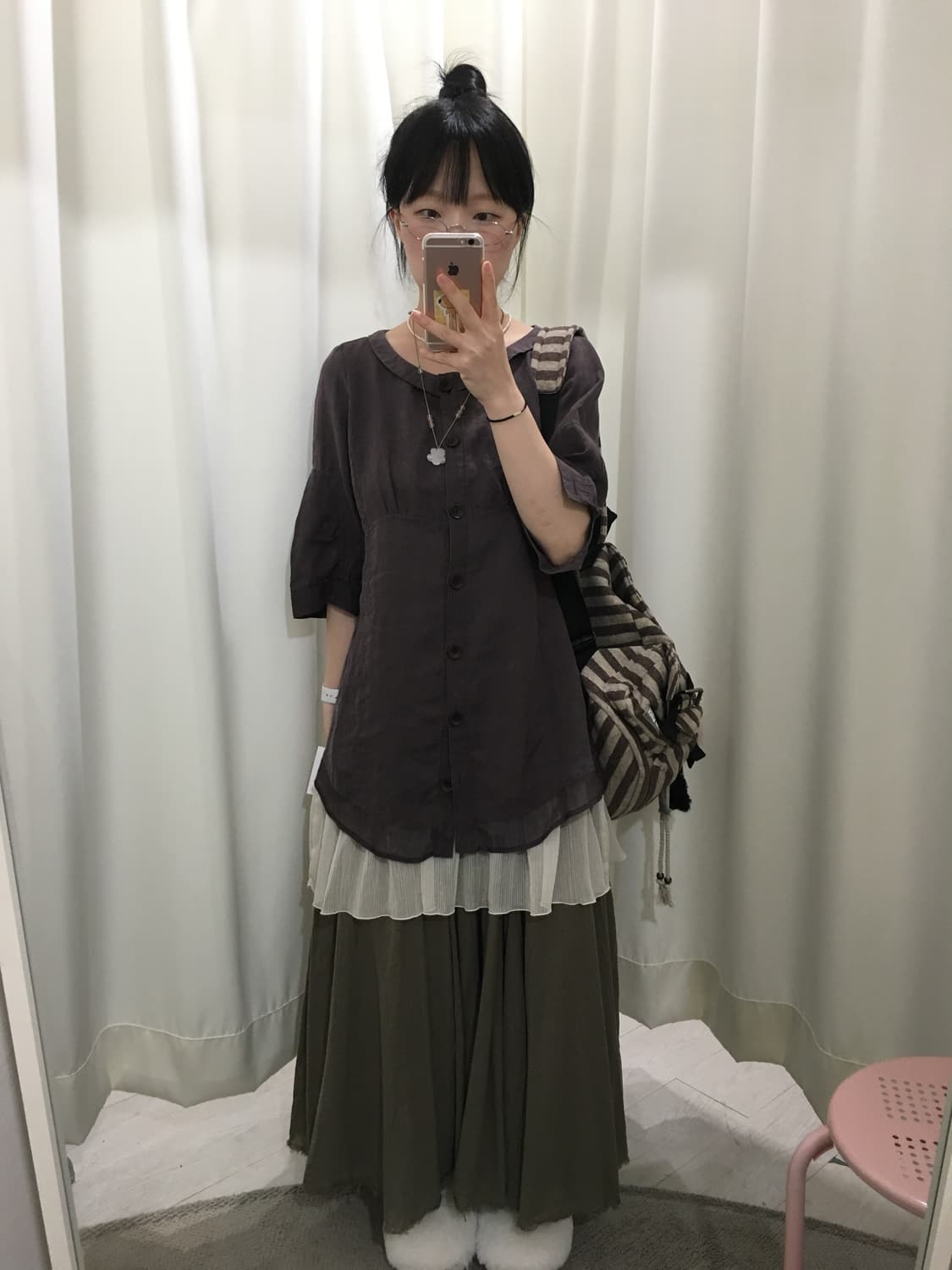 린넨 둥카라 블라우스 상품이미지1