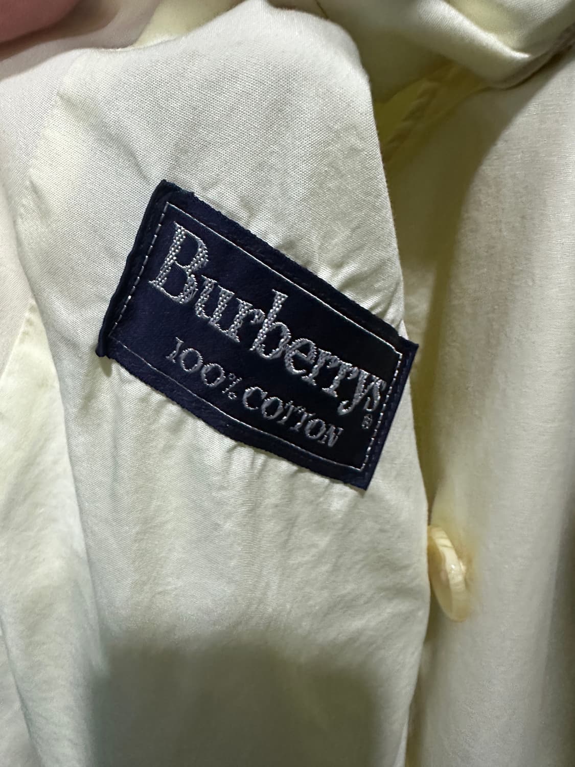 버버리 트렌치코트 연노랑 상품이미지5