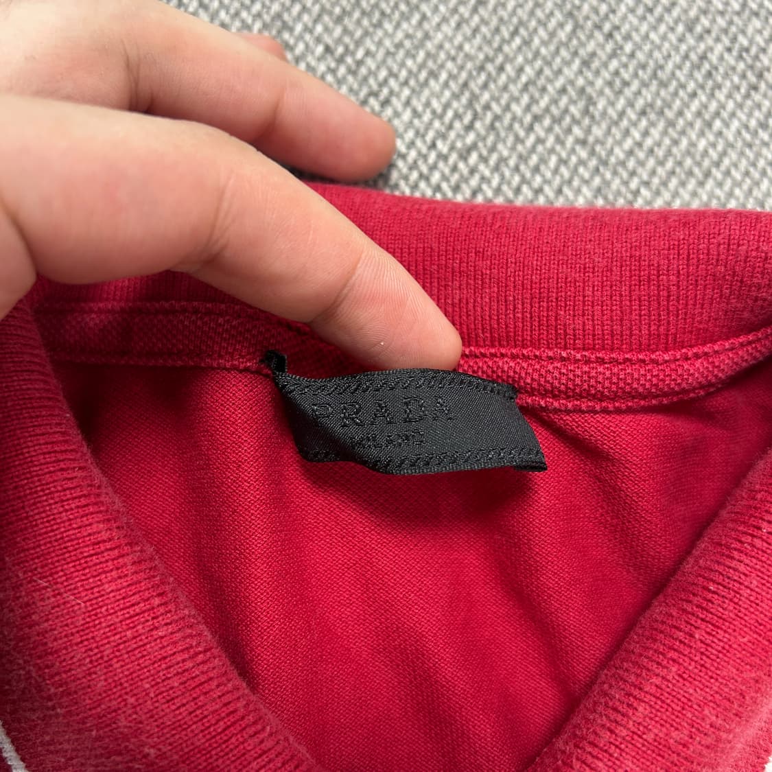 프라다 체스트 로고 카라티(S) 상품이미지2