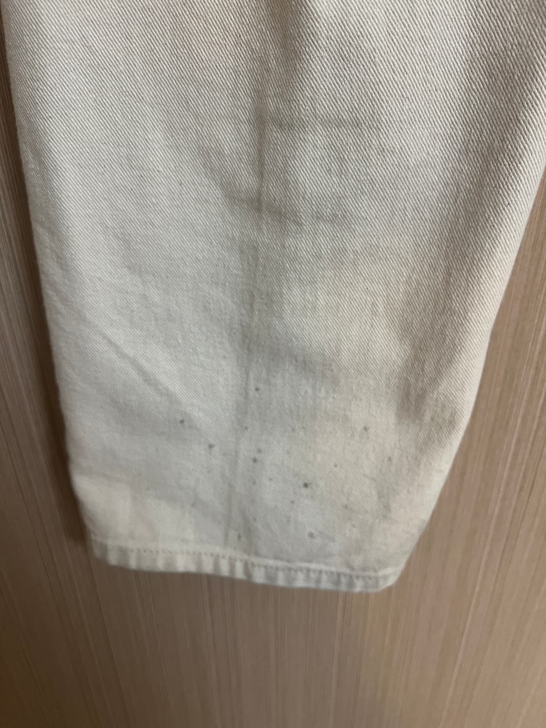 L 어널러코드 하프밴딩 와이드 크림진 상품이미지5