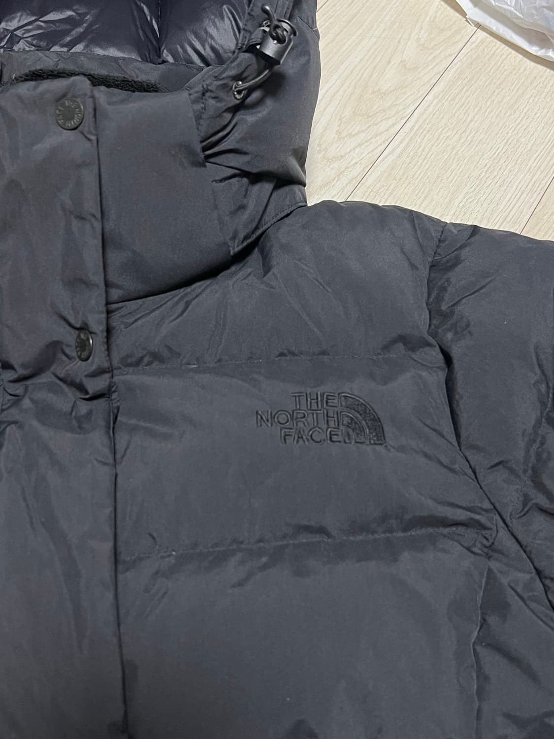 노스페이스 블랙 롱패딩 90사이즈(여성용) 상품이미지2