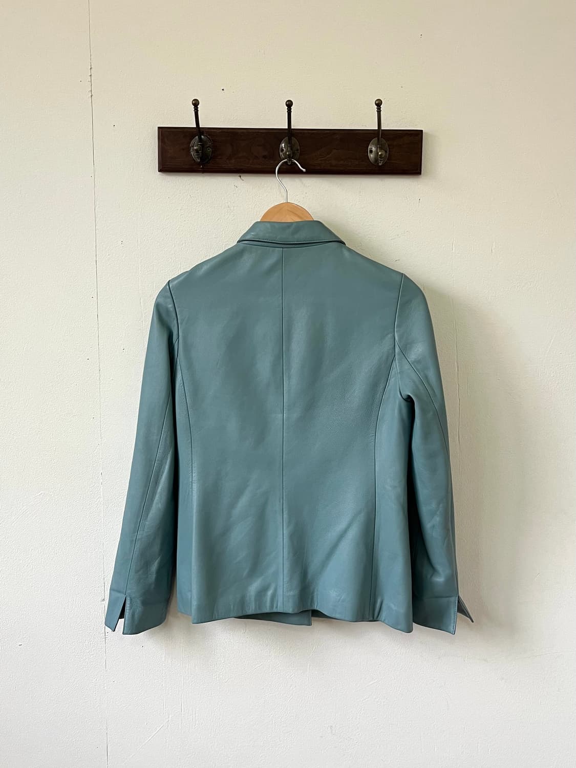 lnstinct 스카이블루 레더 자켓 상품이미지2