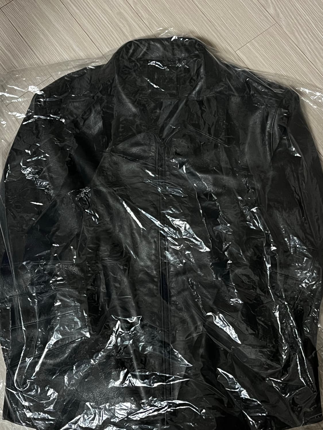 [2] mudule 머듈 레더자켓 블랙 상품이미지1