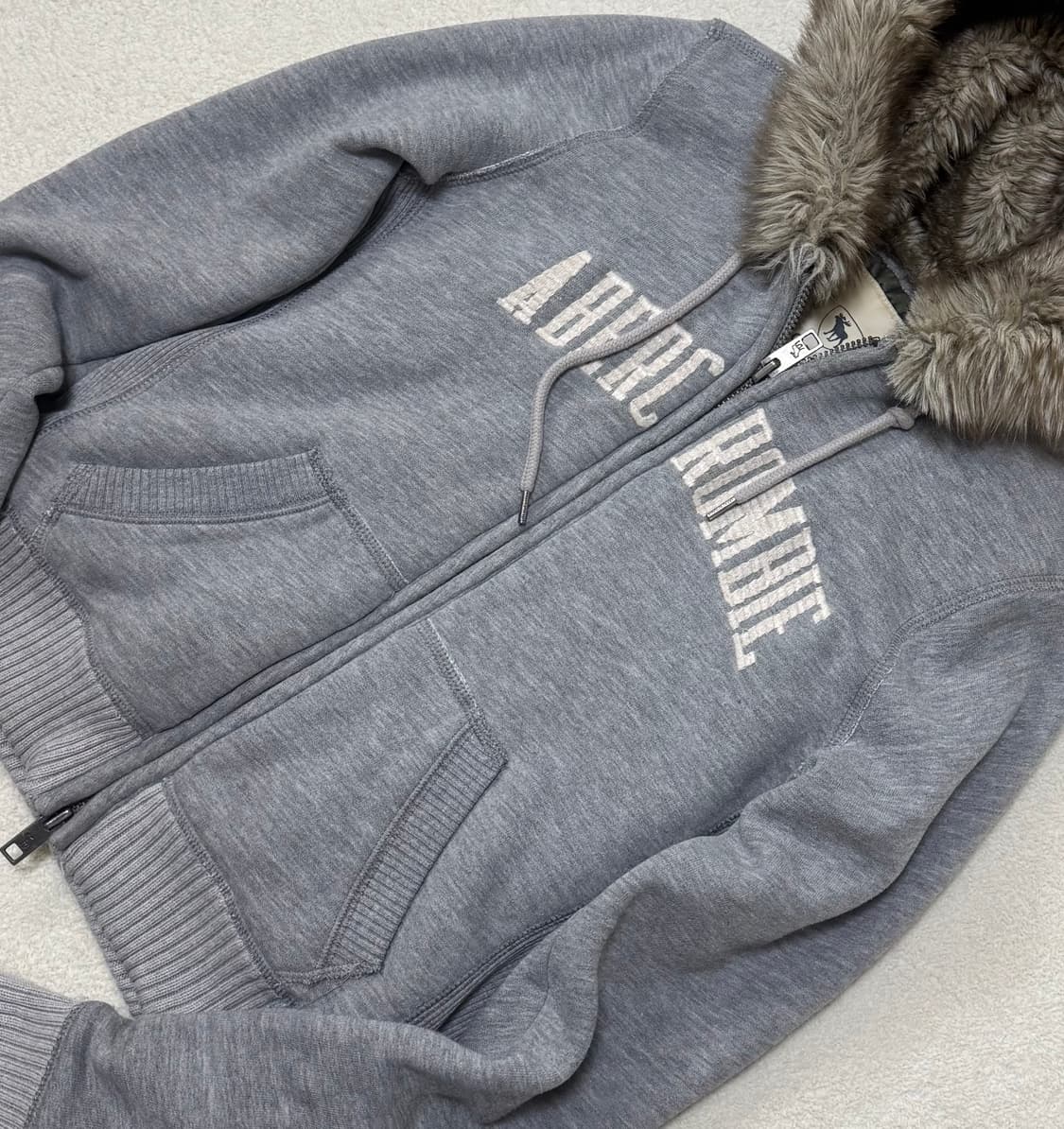 아베크롬비 울프죠 그레이 투웨이 후드집업 상품이미지3