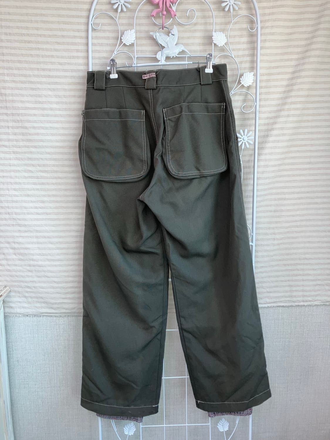 빈티지 카키 워크 팬츠 y2k 스트릿 갸루 펑키 일본빈티지532 상품이미지2