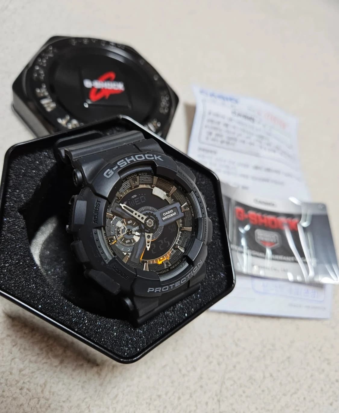 카시오 지샥 GA-110 시계 풀박스 면세점 제품 상품이미지1