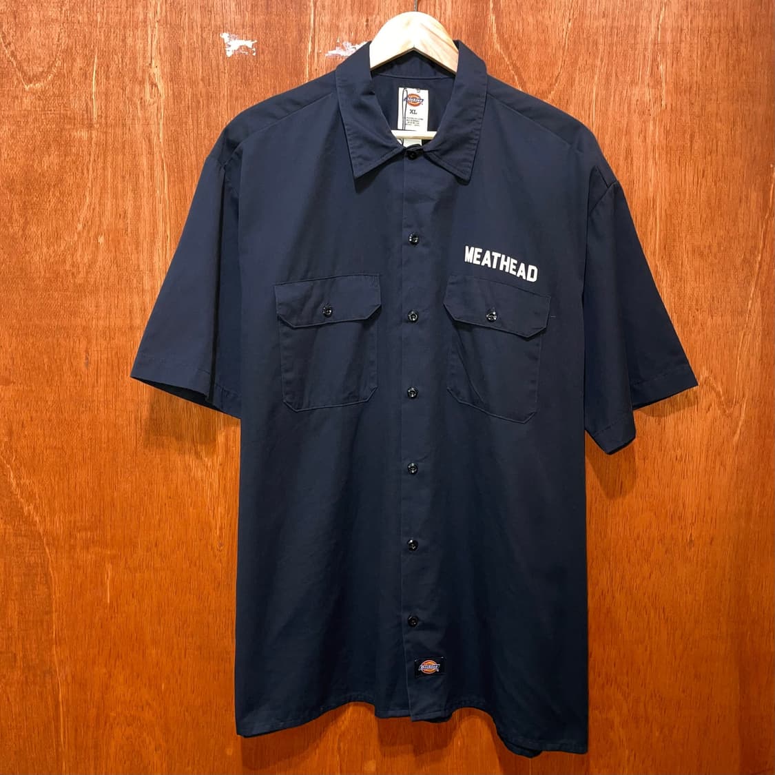 (XL) Dickies 디키즈 프린팅 반팔 워크 셔츠 블랙   상품이미지1