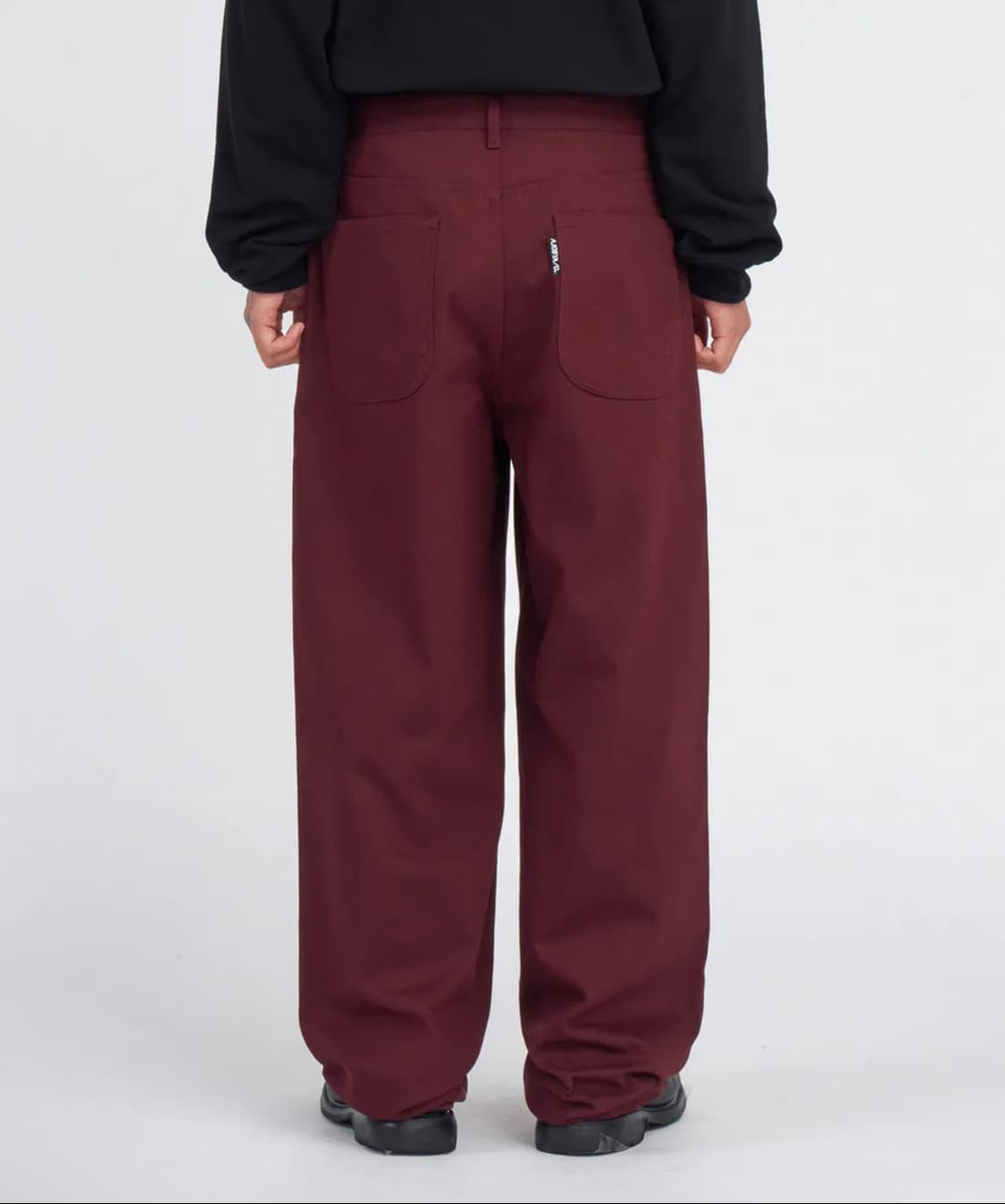 아조바이아조 버건디 팬츠 바지 XL 상품이미지4
