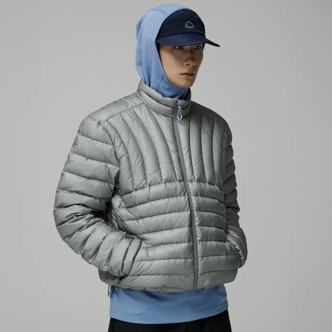 제로그램 라모나120 구스 제로라이트 스탠 자켓 라이트 그레이 L 상품이미지2