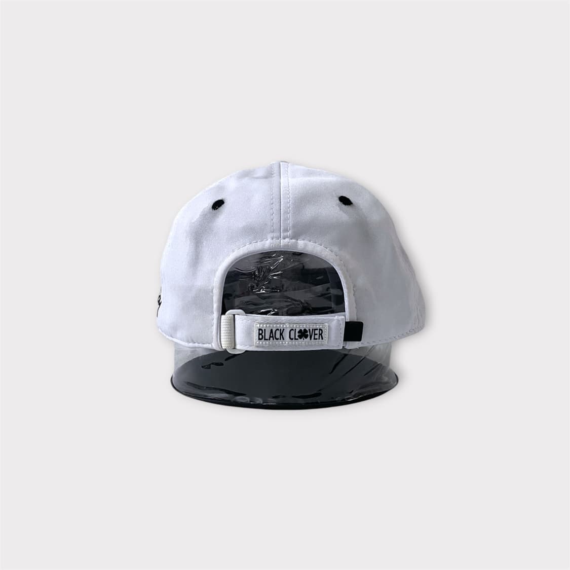 블랙 클로버 자수 화이트 볼캡 (1774) 상품이미지4