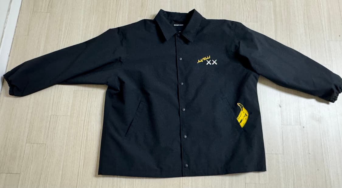 유니클로 UT x 카우스 x 워홀 코치 자켓 블랙 - 4XL 상품이미지4