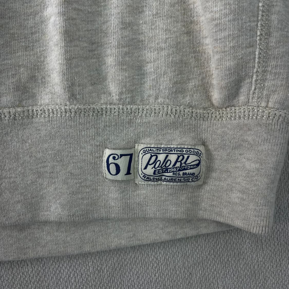 105 폴로랄프로렌 신형라벨 스펠아웃 오트밀 맨투맨 상품이미지5