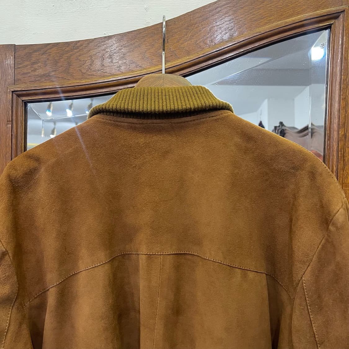 Vintage Sand Brown Suede Blouson Jacket 상품이미지9