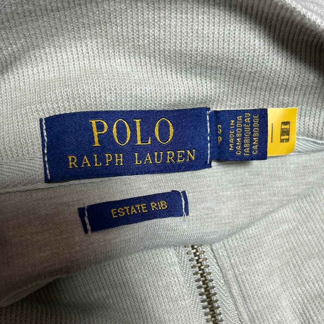 폴로 신형 큐알탭 피마코튼 니트 반집업 맨투맨 M  상품이미지5