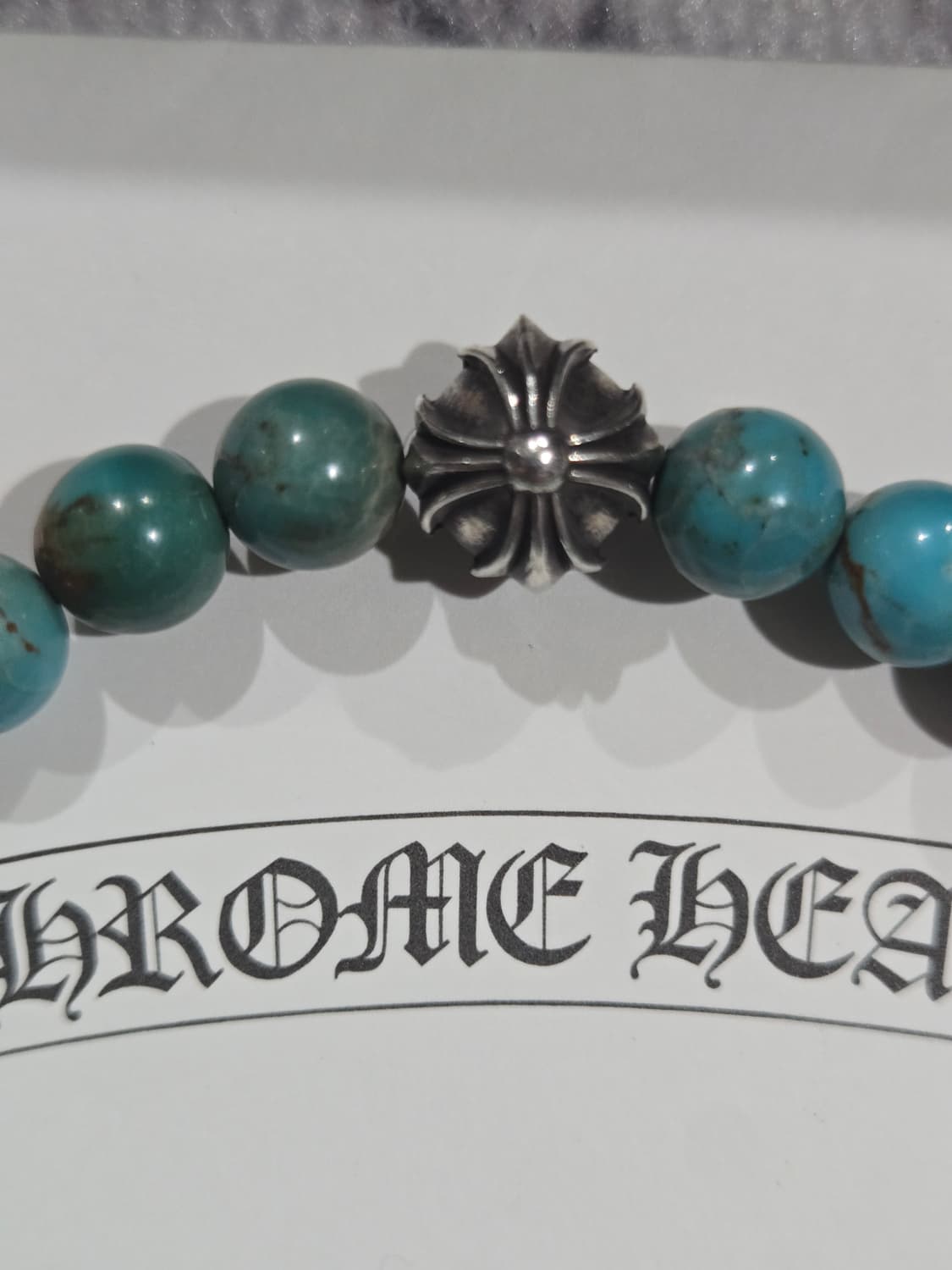 크롬하츠 비즈&터키석10mm팔찌(정품) 상품이미지4