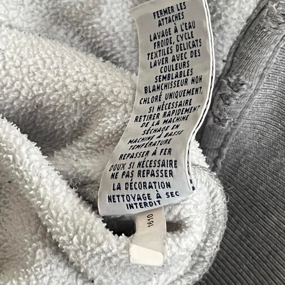 폴로 랄프로렌 빅포니 USA 성조기 패치 기모 후드 집업 그레이 상품이미지3