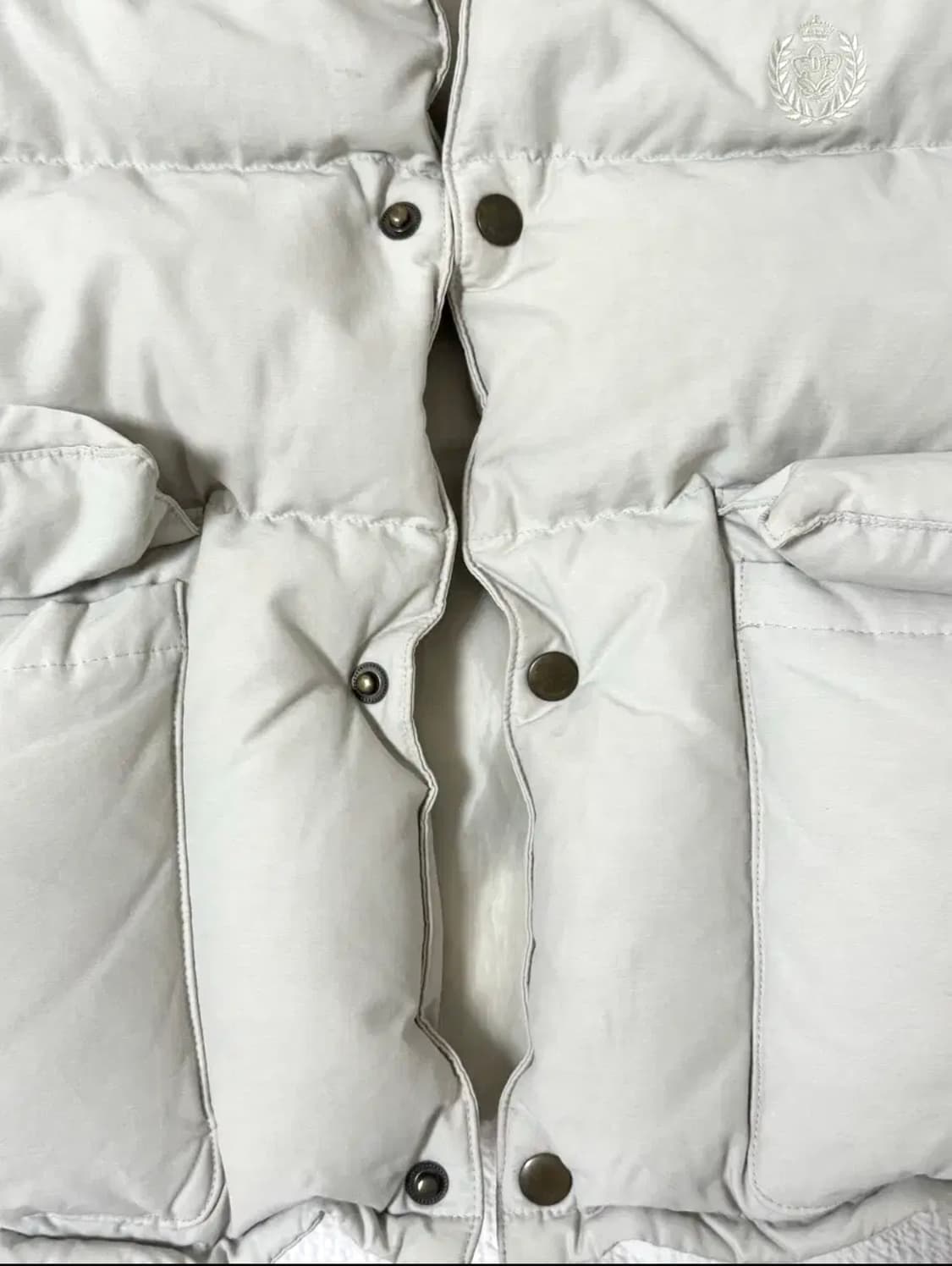 던스트 구스다운 베스트 - 크림 / S 상품이미지10