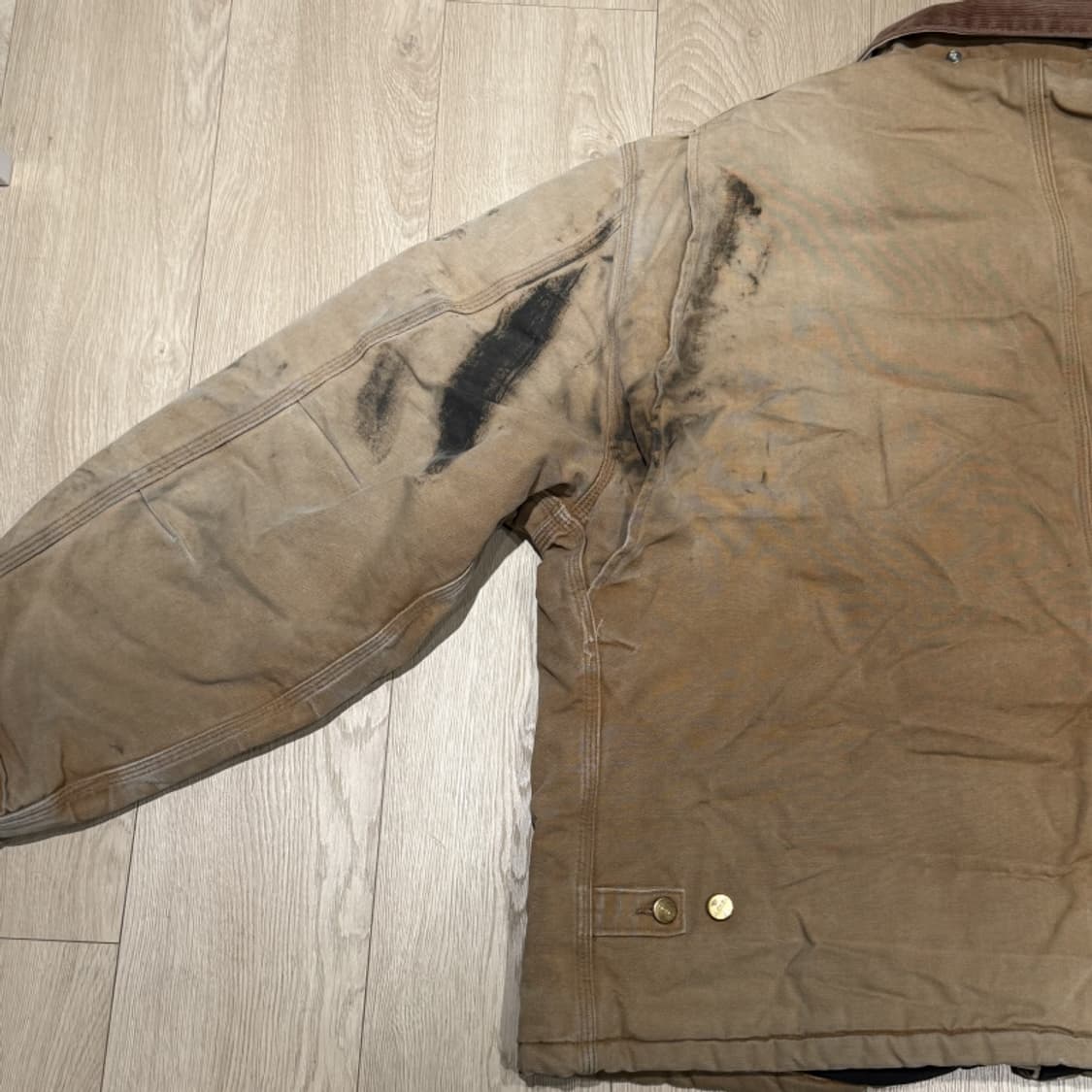 칼하트 아크틱 자켓 J02 워크 자켓 덕 캔버스 쉘 퀼팅 라이닝 상품이미지8