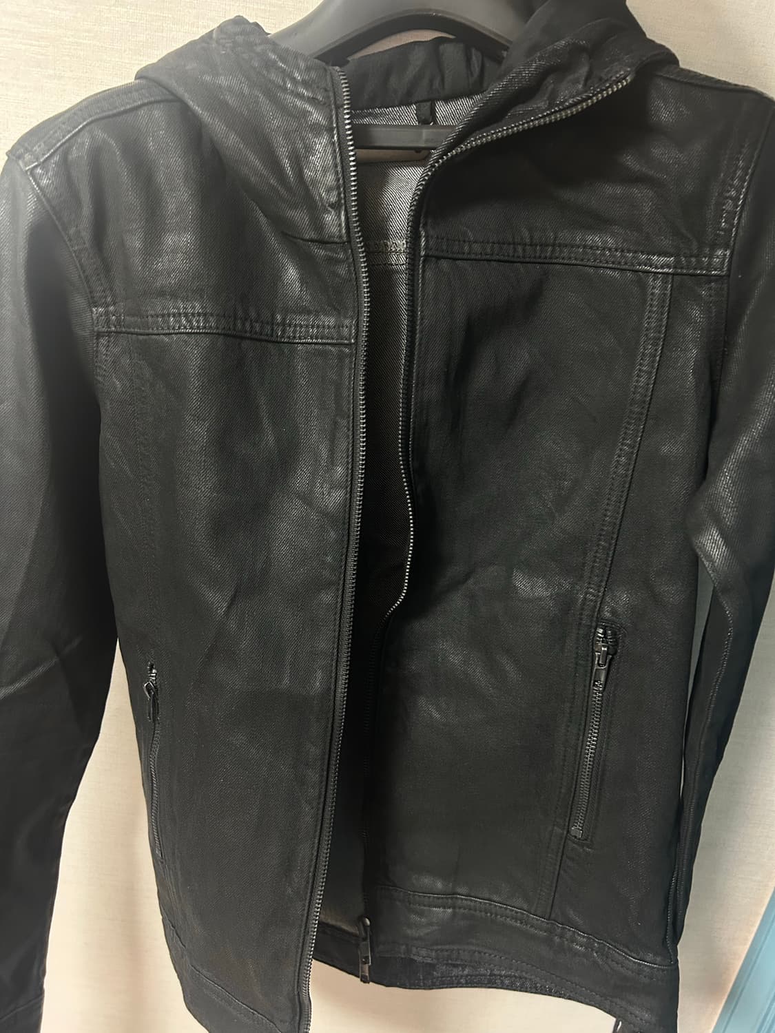 Bedrock Waxed Hooded Denim Jacket xs 상품이미지3