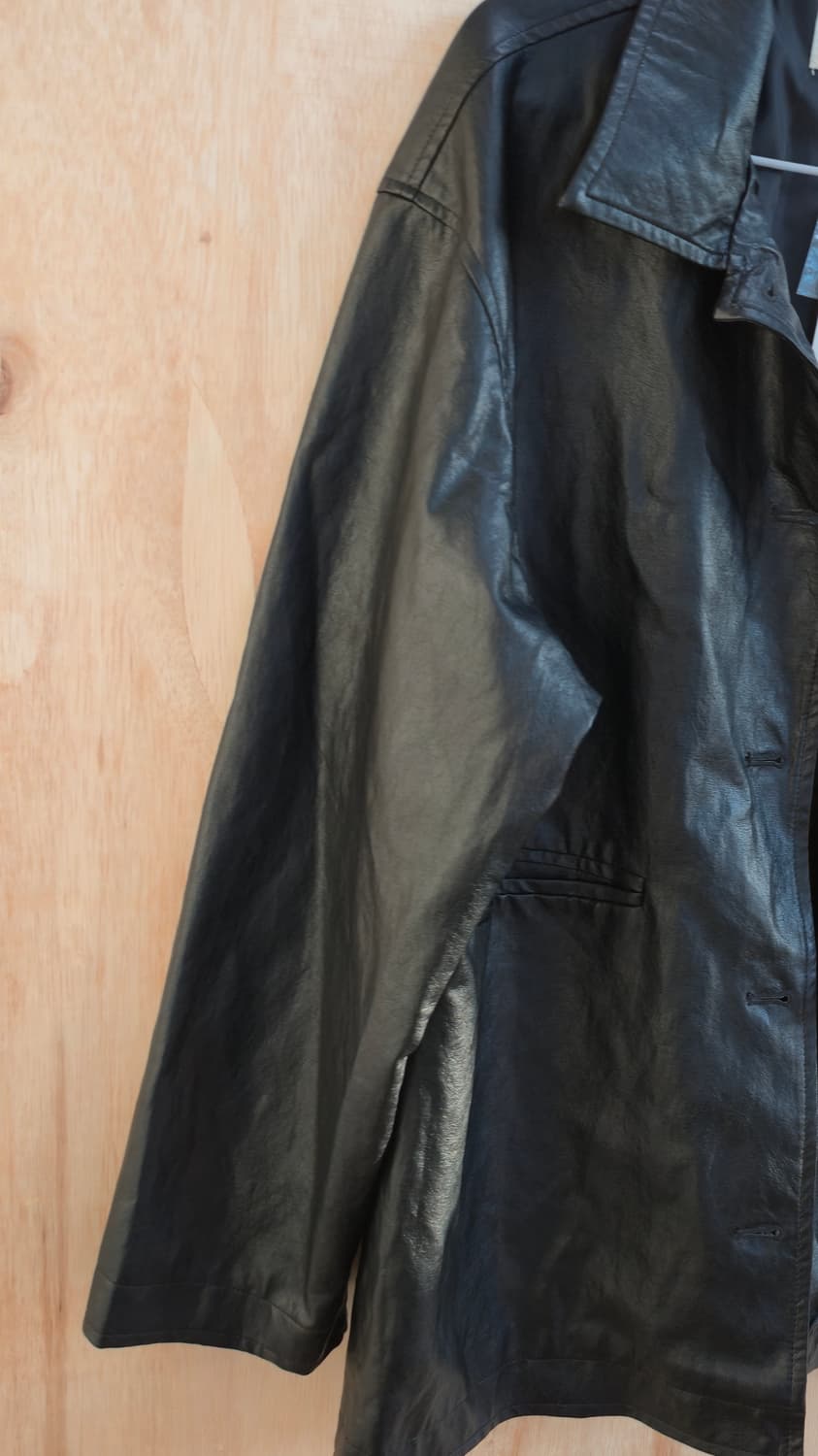 블랙 레더 가죽 자켓 black leather jacket 상품이미지6