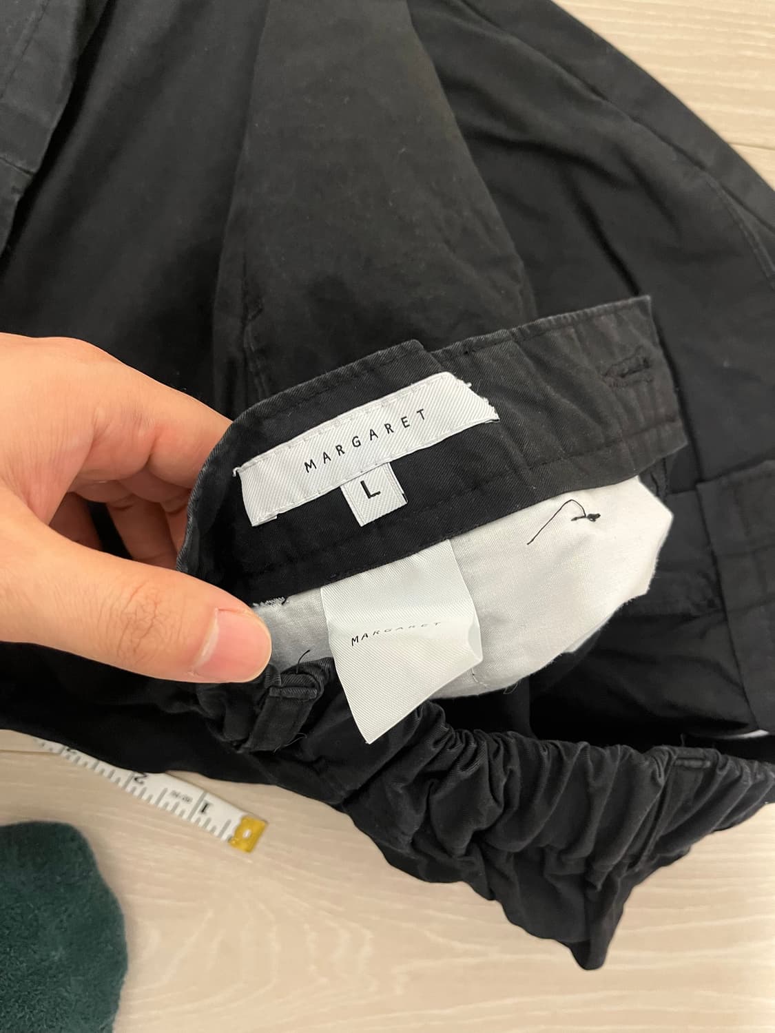 검은색 린넨+면 바지 팔아요 상품이미지5