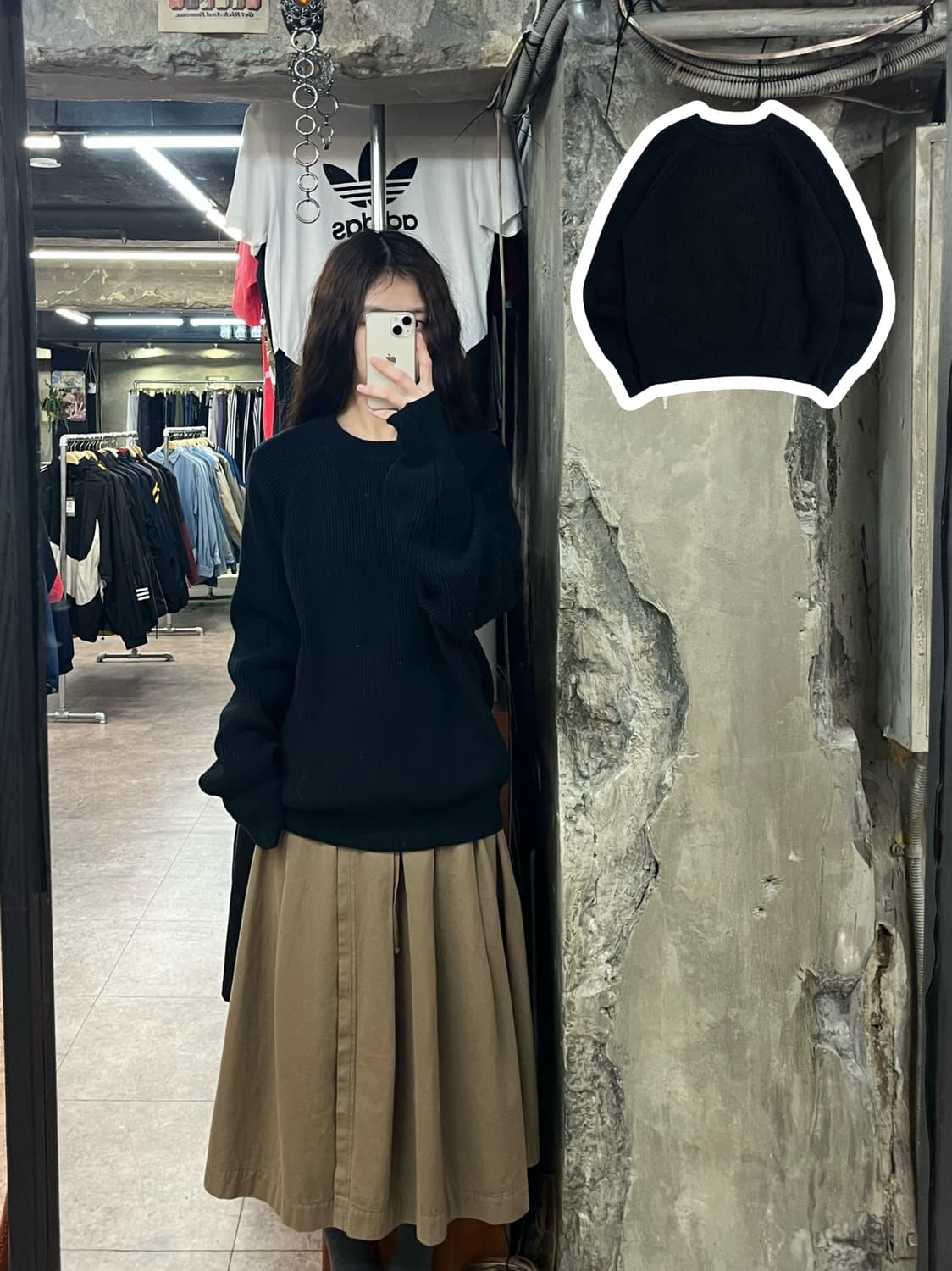 아웃스탠딩 니트 블랙 2 #csz2377 상품이미지1