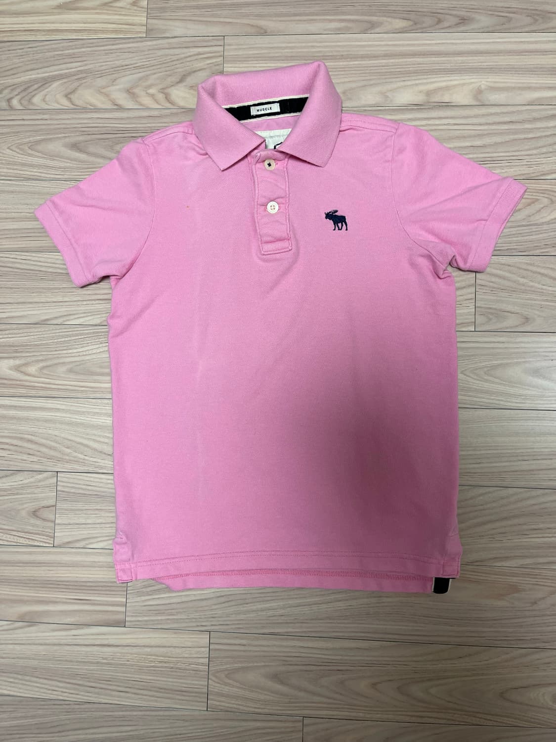 아베크롬비 반팔 카라티 핑크 상품이미지1