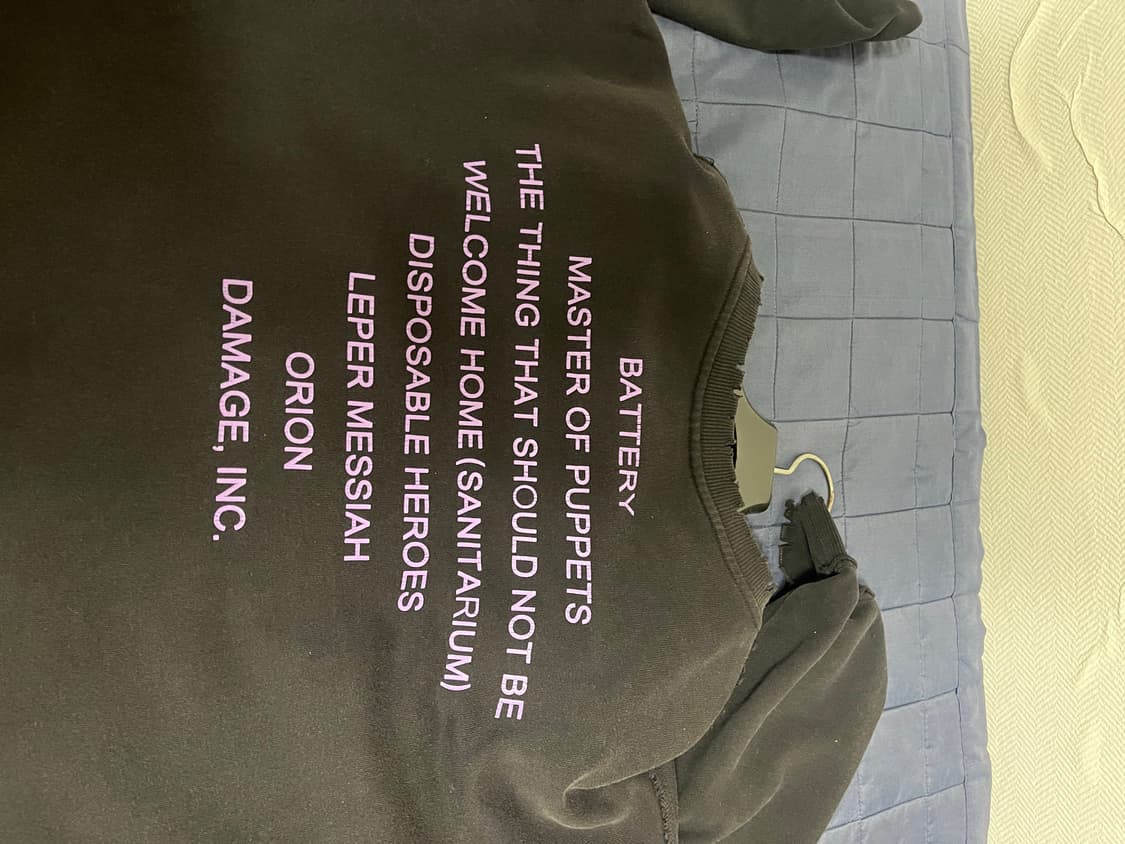 메탈리카 마스터 오브 퍼펫 맨투맨 상품이미지2