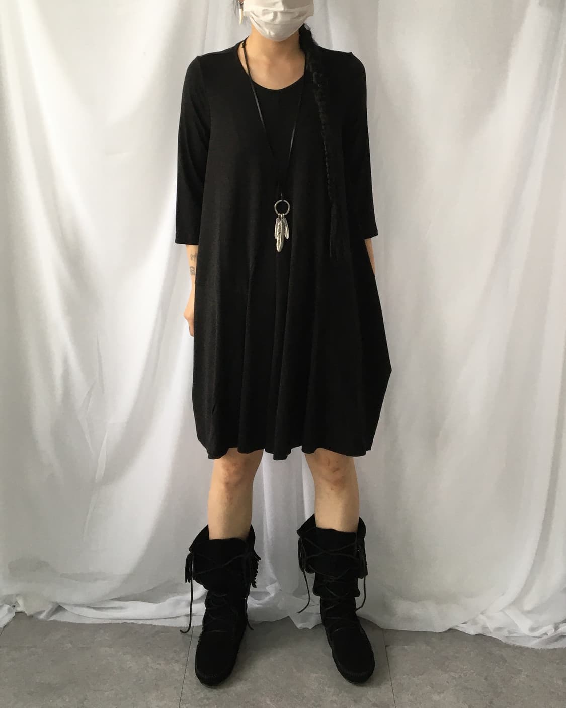 Line detail loose fit onepiece 상품이미지6