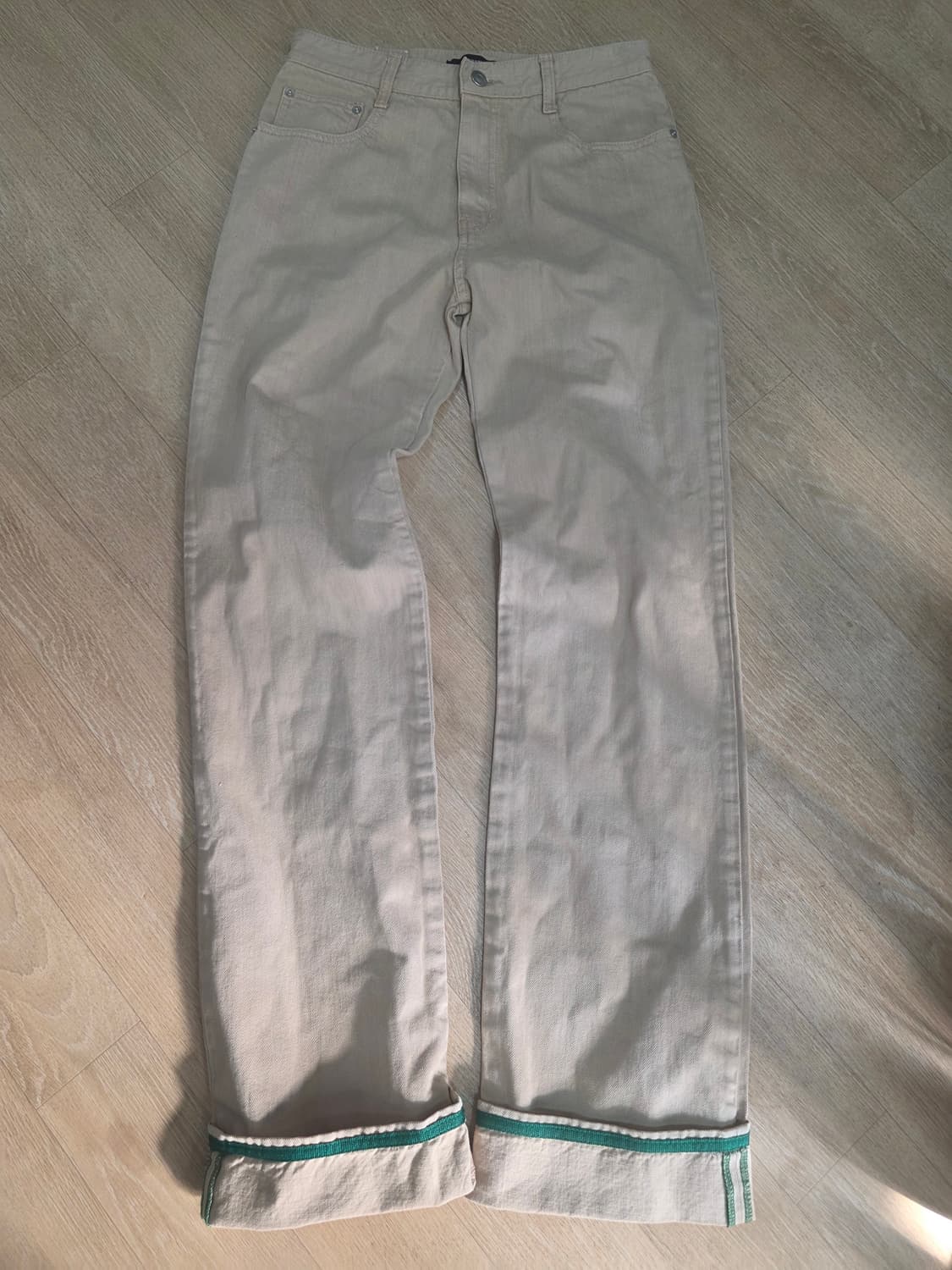 CHARM'S 참스 롤업 베이지 데님 팬츠 29 상품이미지4