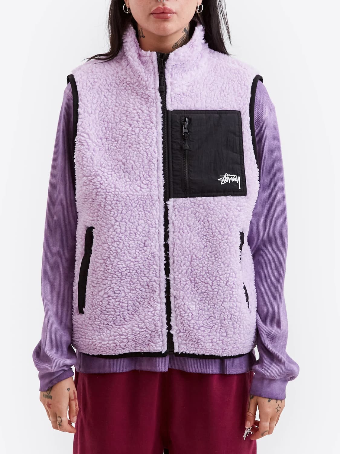 스투시 쉐르파 베스트. 후리스 ( paf 떠그클럽 far stussy ) 상품이미지4