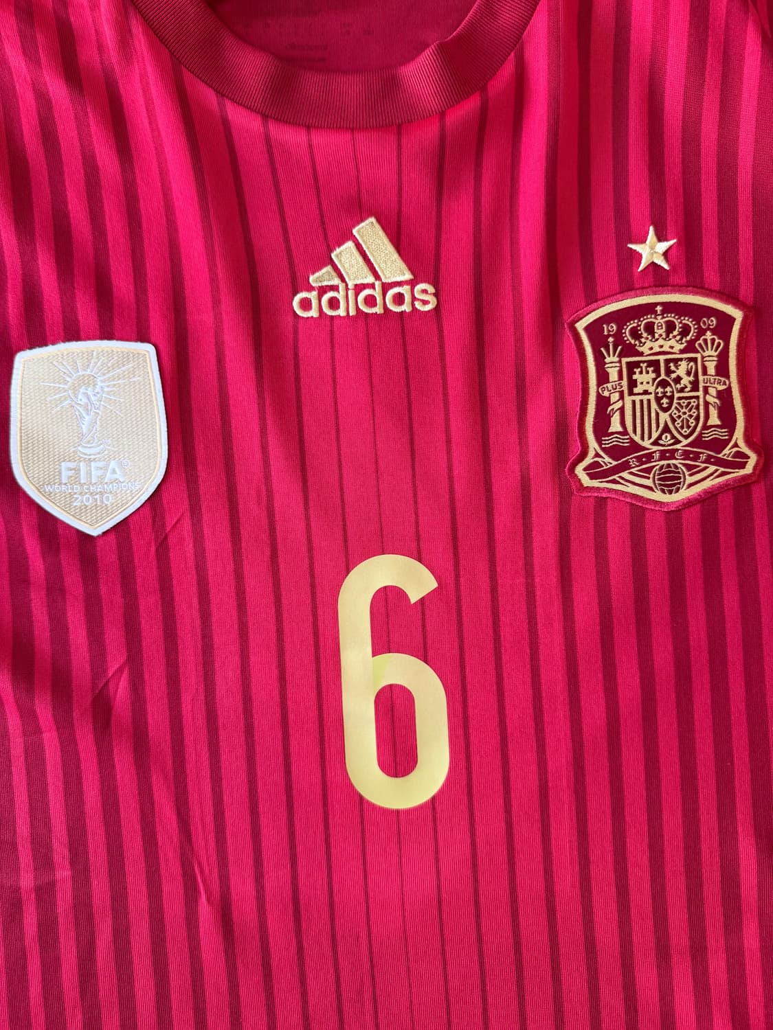 [L/105]2014 스페인 국대 홈 이니에스타 홈 유니폼 G85279 상품이미지3