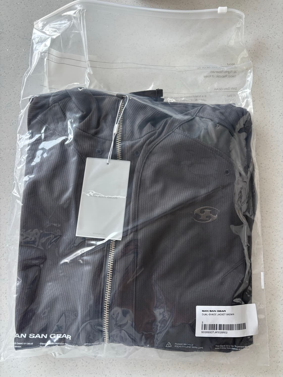 산산기어 26SS 듀얼 쉐이드 자켓 브라운 2사이즈 미개봉 새상품 상품이미지1
