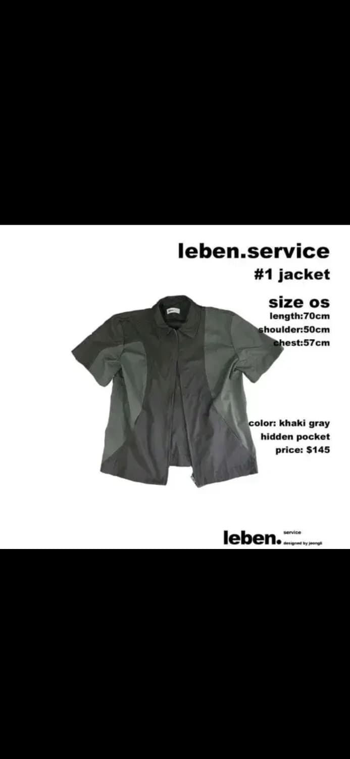 Leben service 반팔 자켓 상품이미지2