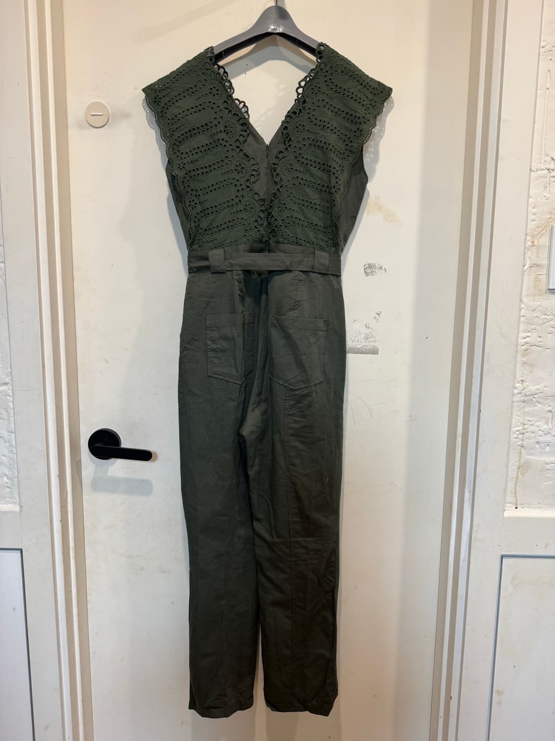 칙스라벨 린넨 점프수트 상품이미지5