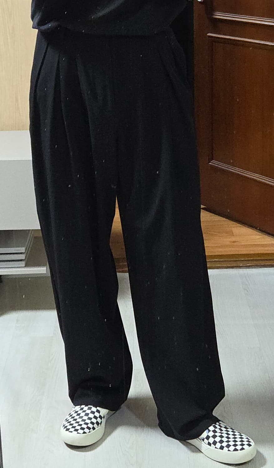 (착샷) 주앙옴므 와이드 플리츠 트라우저 슬랙스 상품이미지8