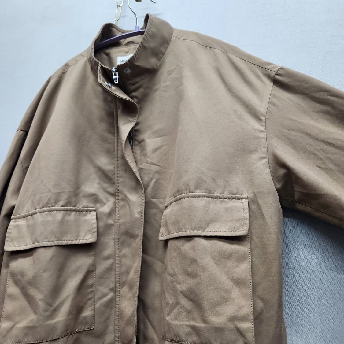 미쏘 베이지 숏 야상 자켓 S(L) 상품이미지3